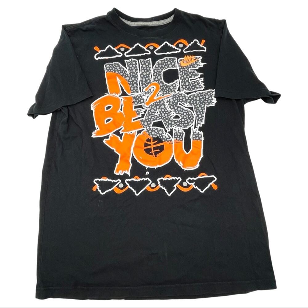 NIKE 'Nice 2 beast you' black short sleeves t-shirt men's size LARGE